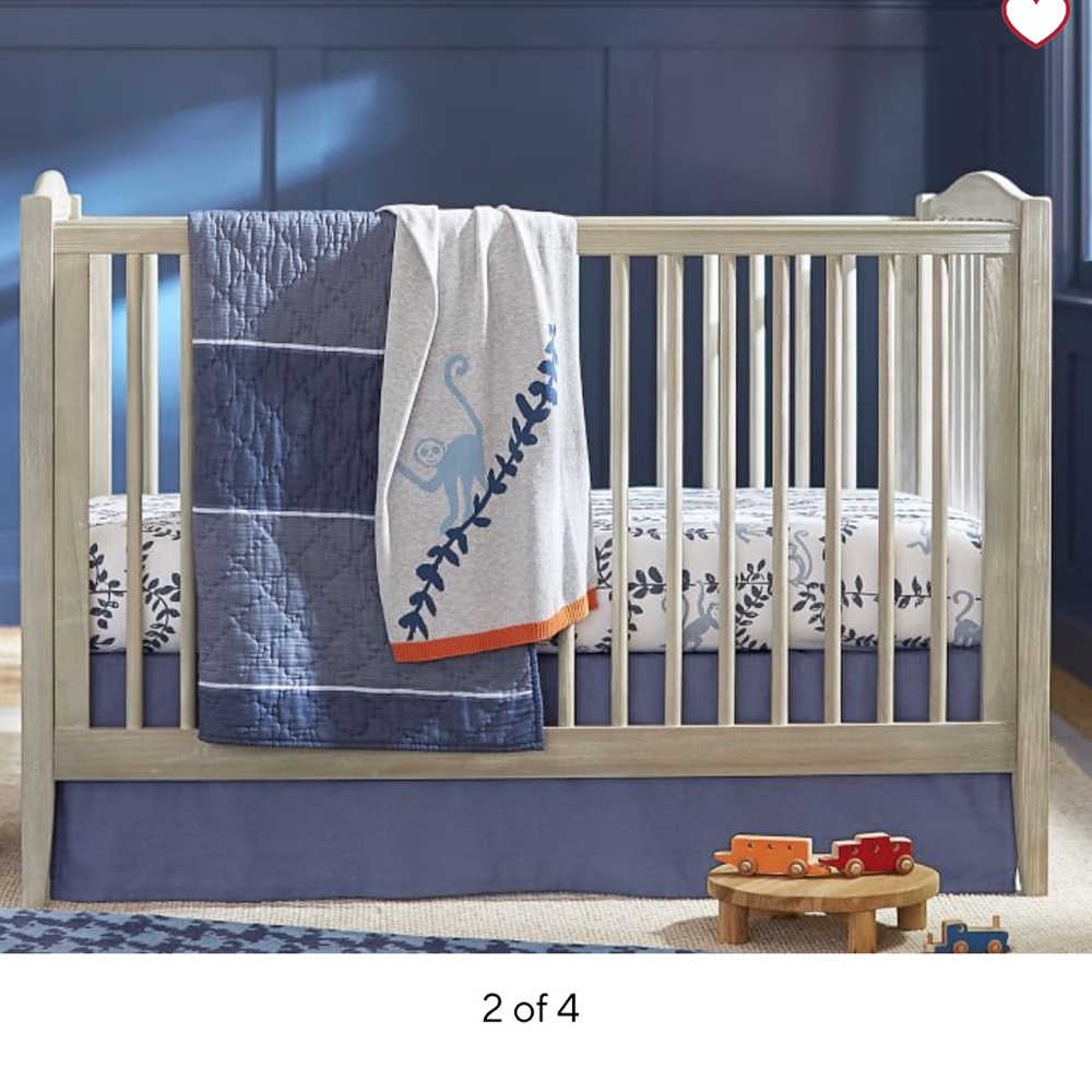 PBK Easton Crib bedding set Set Pottery Barn Kids EUC